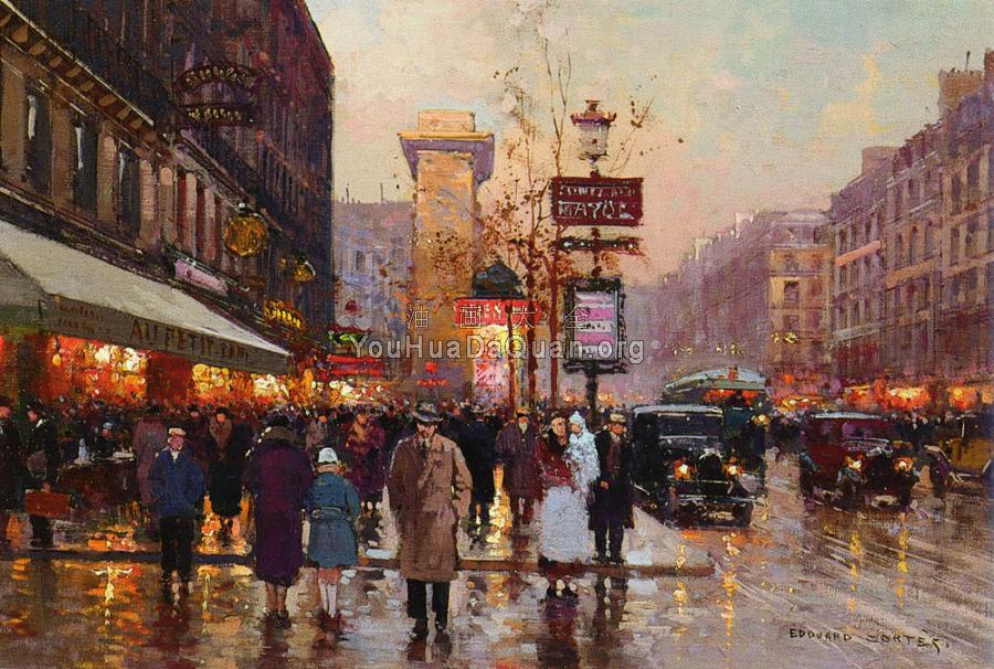 Boulevard Bonne Nouvelle, Porte St Denis - 爱德华·科尔特斯